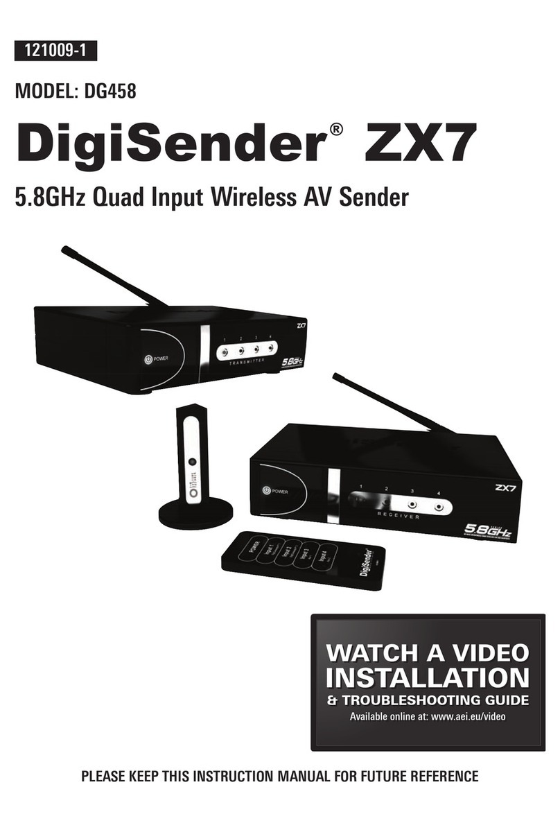 AEI Security & Communications DigiSender ZX7 instruction manual