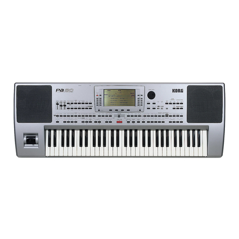 Korg PA80 User manual