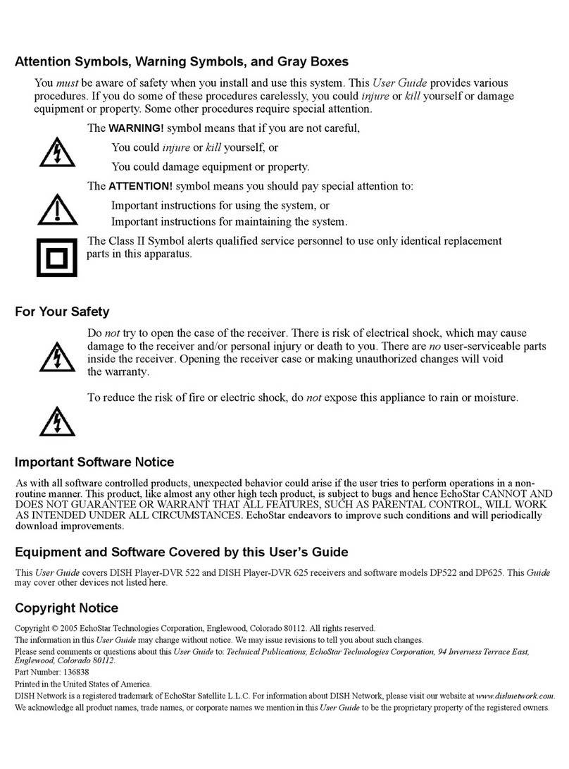 EchoStar DISH Pro user guide EchoStar DISH Pro user guide