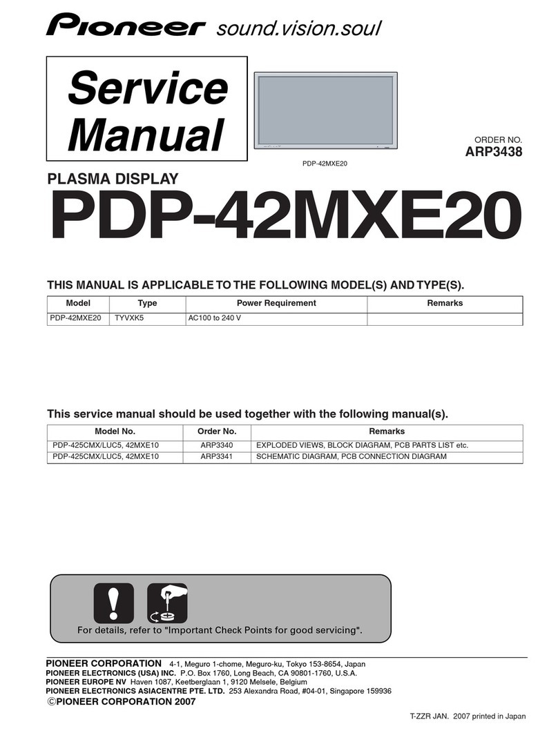 Pioneer PDP-42MXE20 User manual