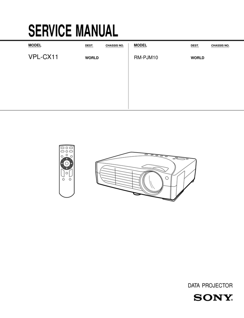 Sony VPL-CX11 User manual