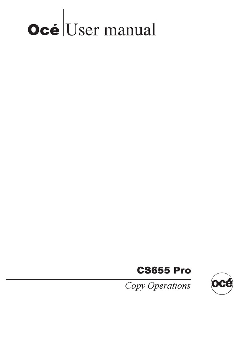 Oce CS655 Pro user manual
