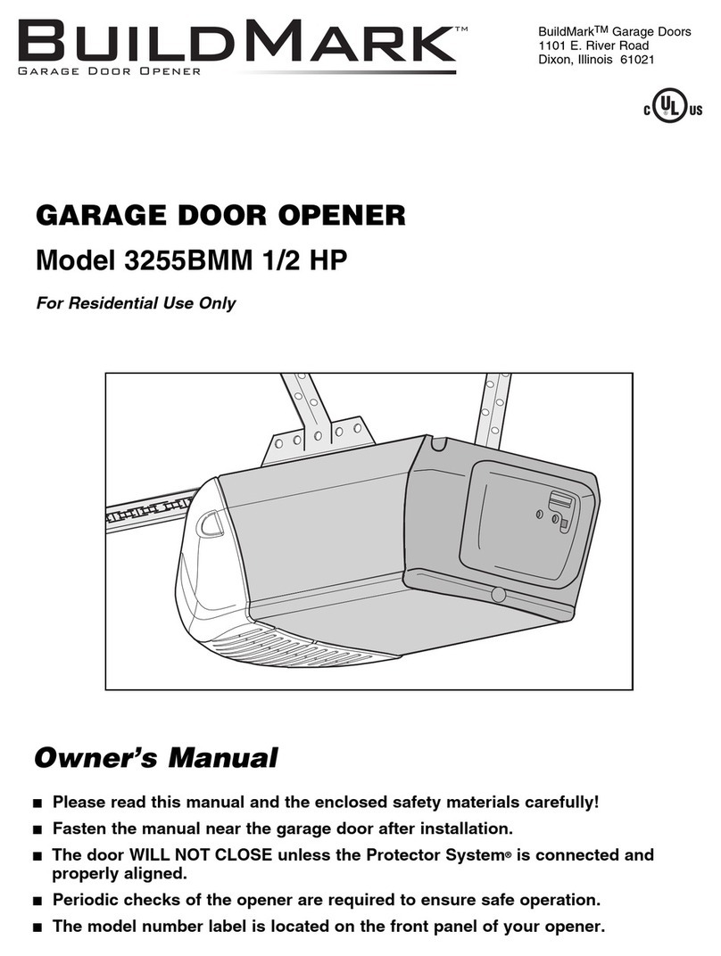 BuildMark 3255BMM 1/2 HP owner's manual