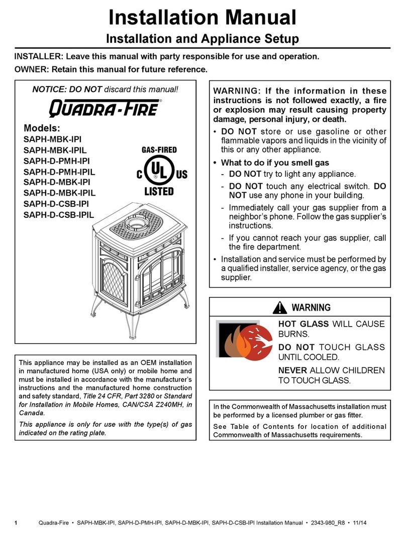 Quadra-Fire SAPH-MBK-IPI User manual