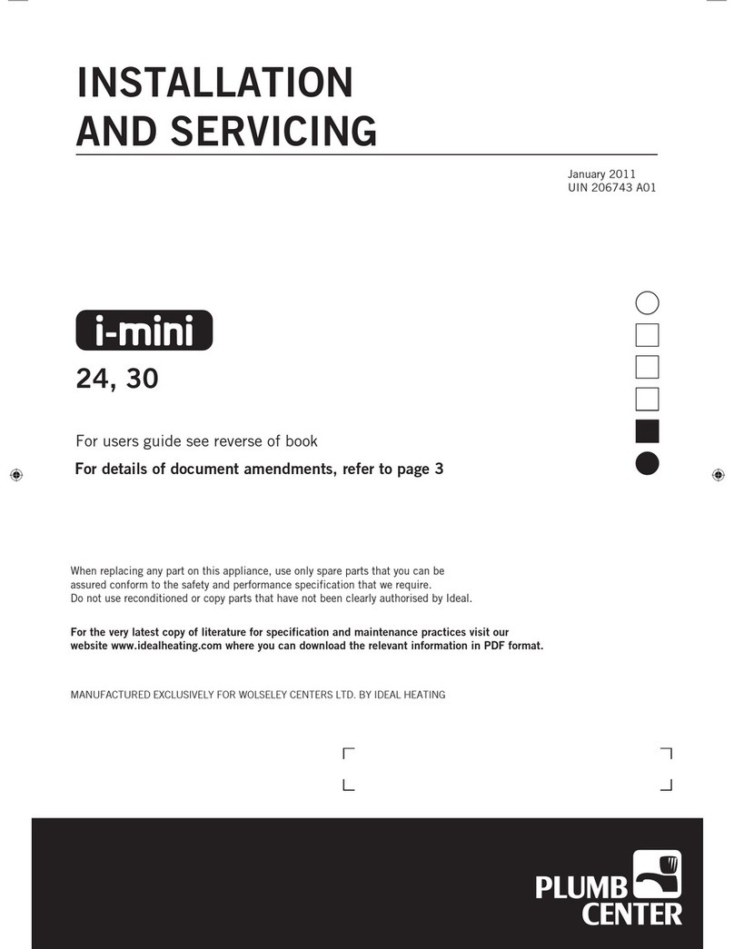 WOLSELEY i-mini 24 Installation and servicing WOLSELEY i-mini 24 Installation and servicing
