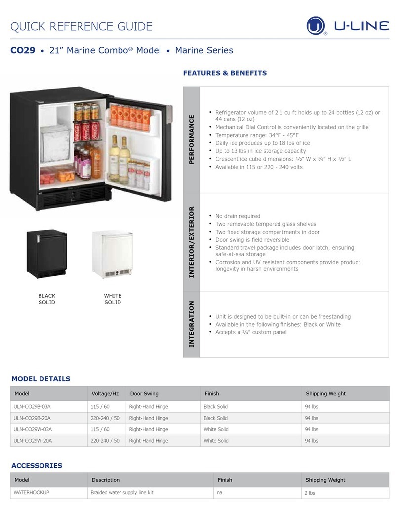 U-Line Combo CO29 User manual