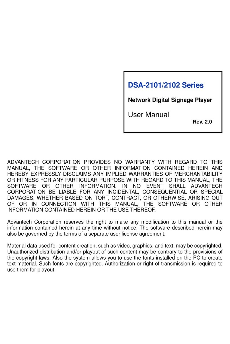 Advantech DSA-2101 Series User manual