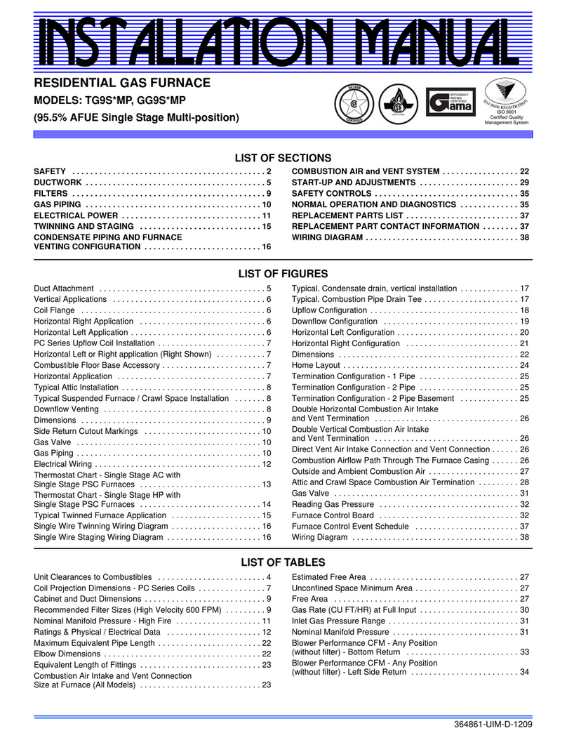 Johnson TG9S MP installation manual
