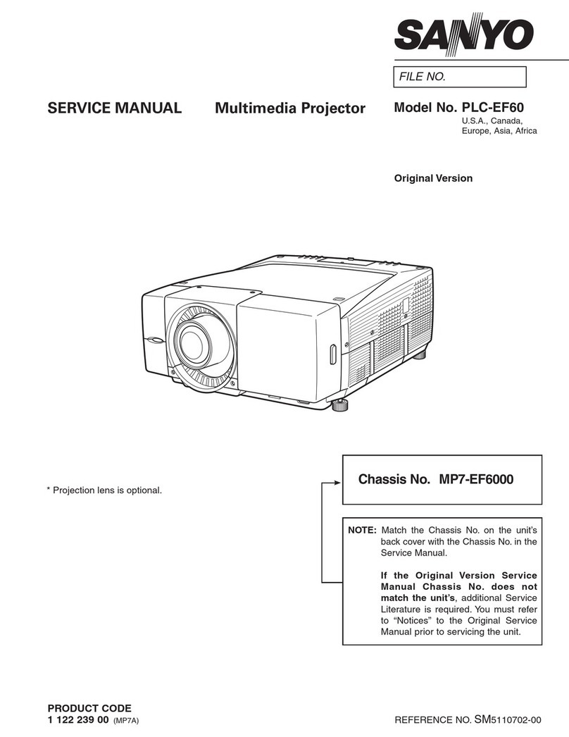 Sanyo PLC-EF60 User manual