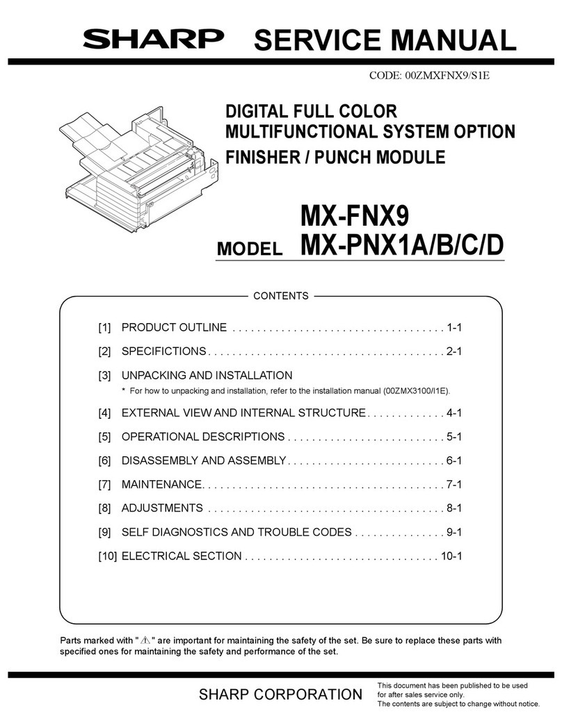 Sharp MX-FNX9 User manual