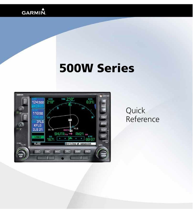 Garmin 500W Series quick reference