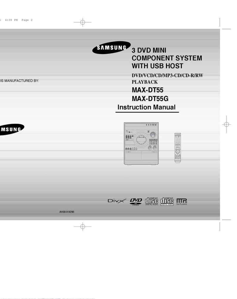 Samsung MAX-DT55 User manual
