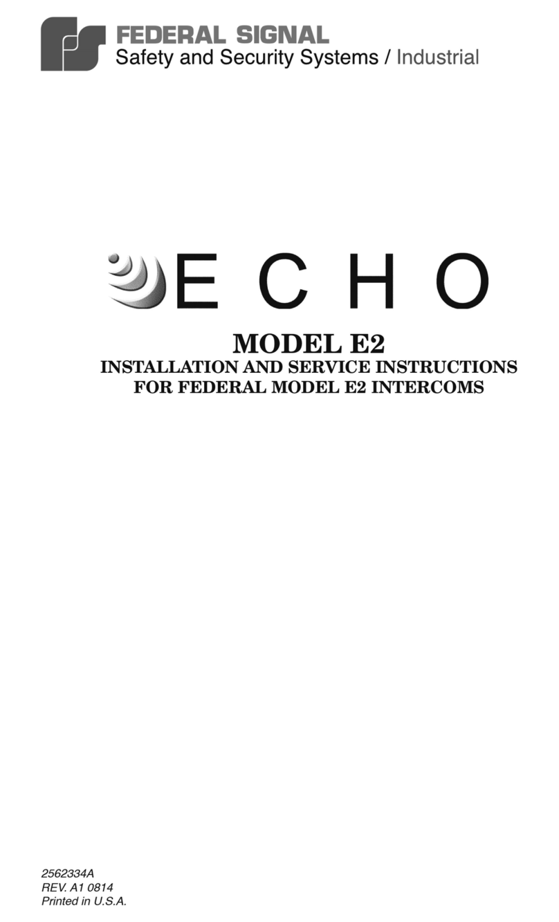 Federal Signal Corporation Echo E2 Quick guide