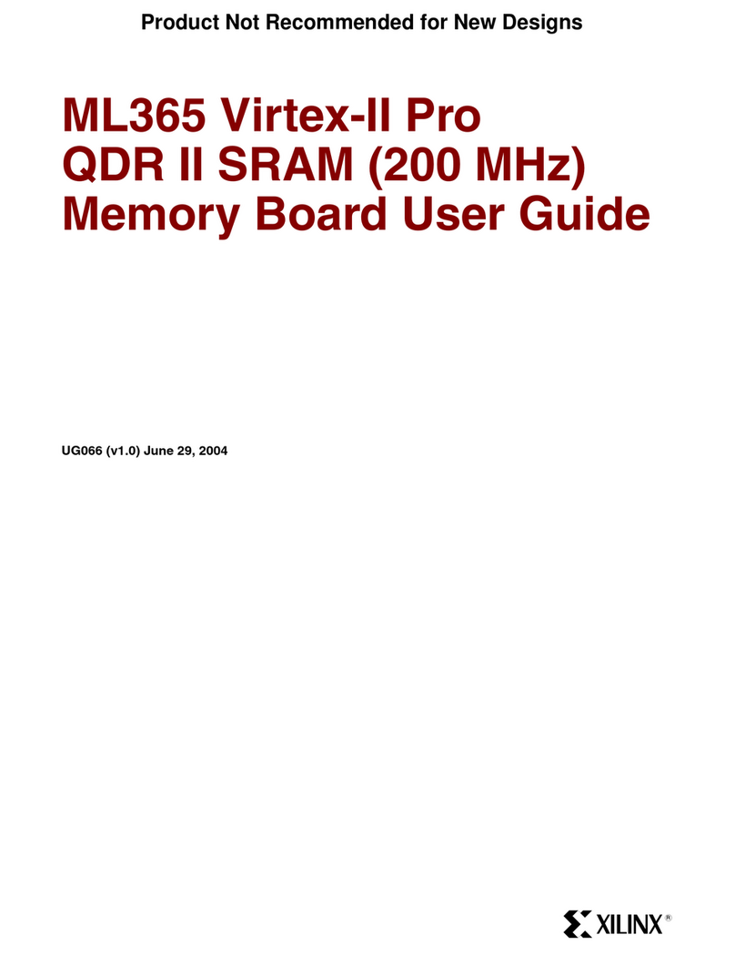 Xilinx ML365 Virtex-II Pro QDR II SRAM M user guide Xilinx ML365 Virtex-II Pro QDR II SRAM M user guide