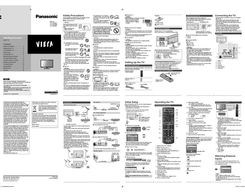 Panasonic VIERA TH-L24XM6K User manual