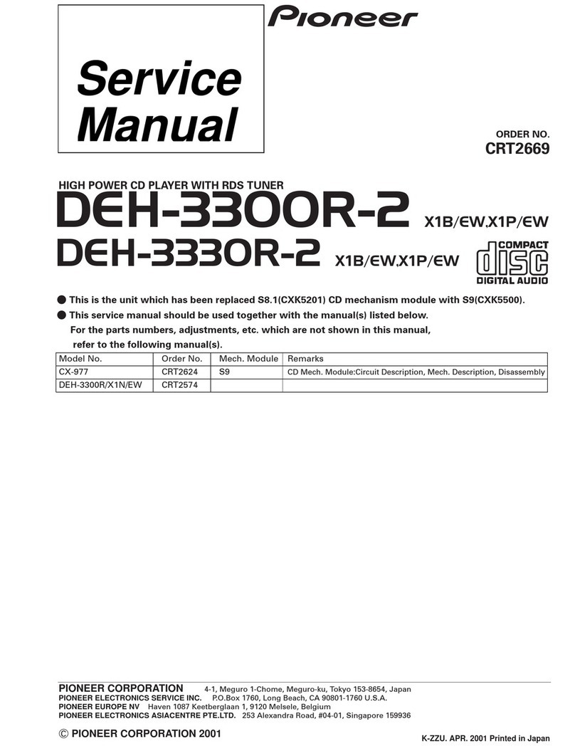 Pioneer DEH-3300R-2 User manual