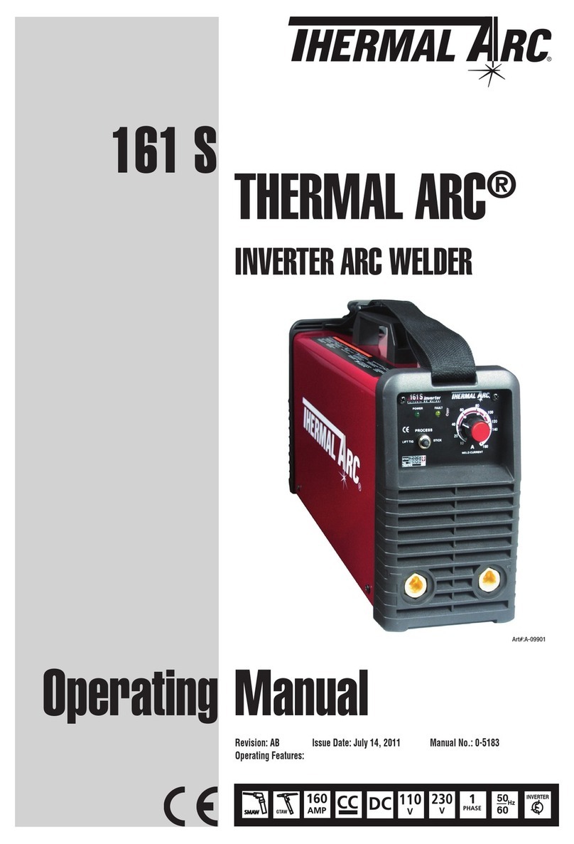 Thermal Arc 161 S operating manual Thermal Arc 161 S operating manual