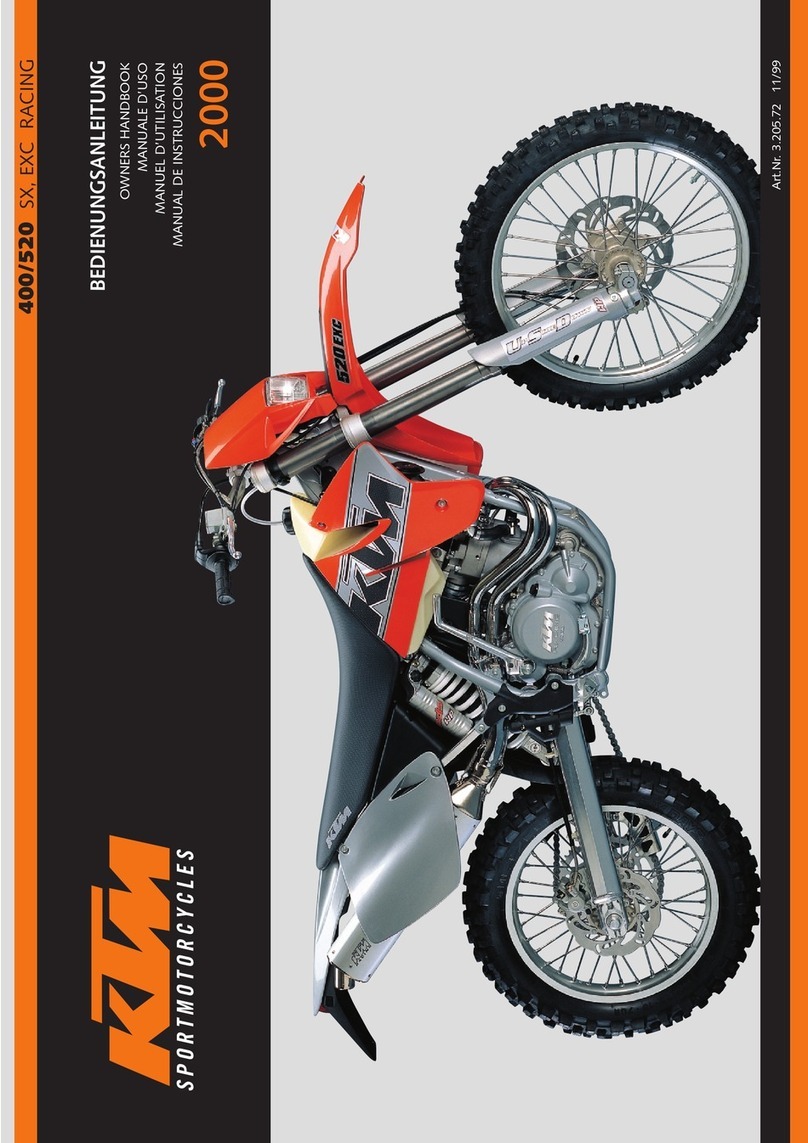 KTM 400 SX RACING 2000 User guide