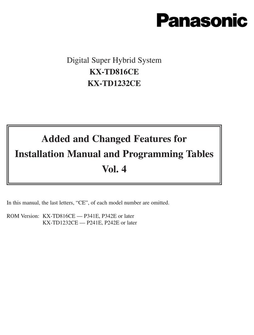 Panasonic KX-TD816CE User manual