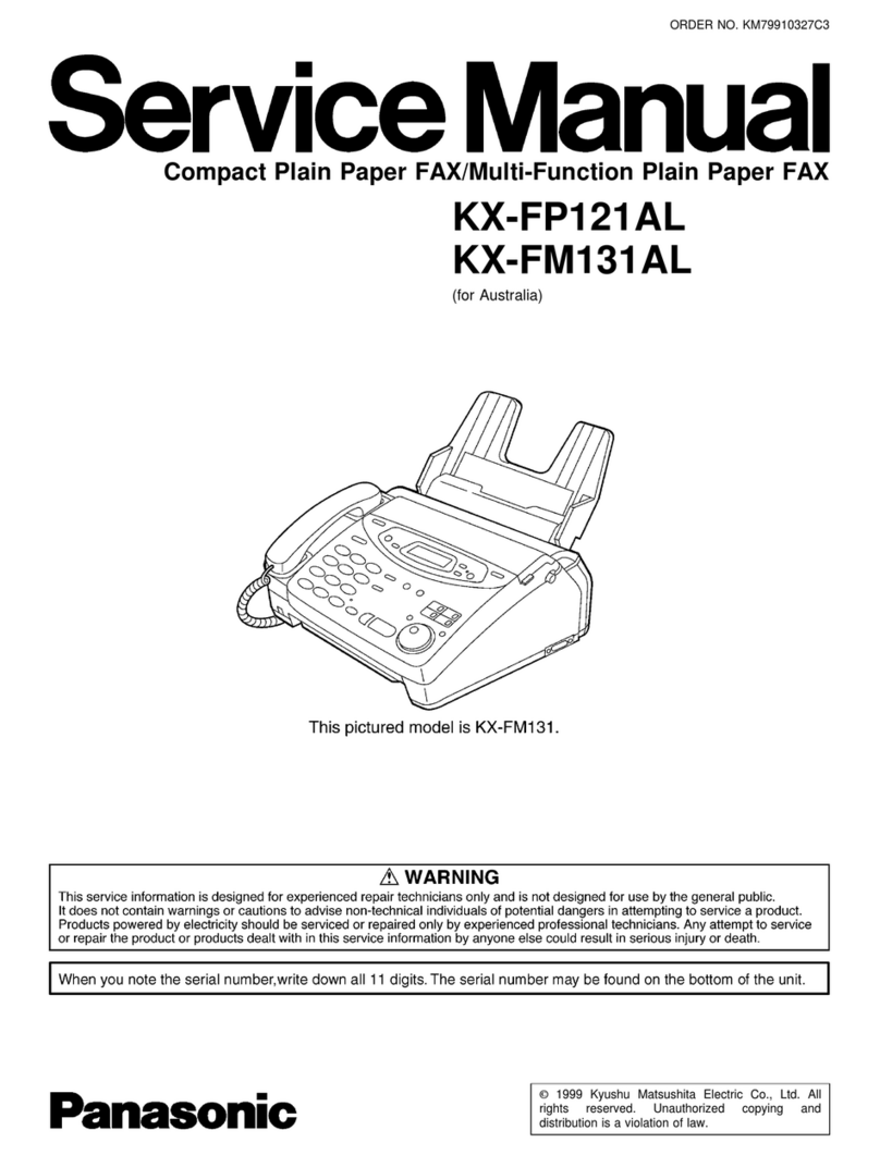 Panasonic KX-FP121AL Service manual