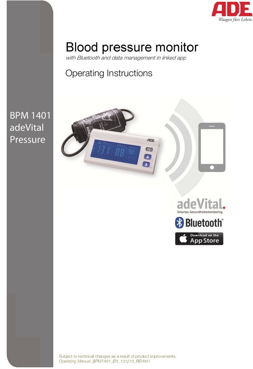 ADE adeVital Pressure BPM1401 User manual