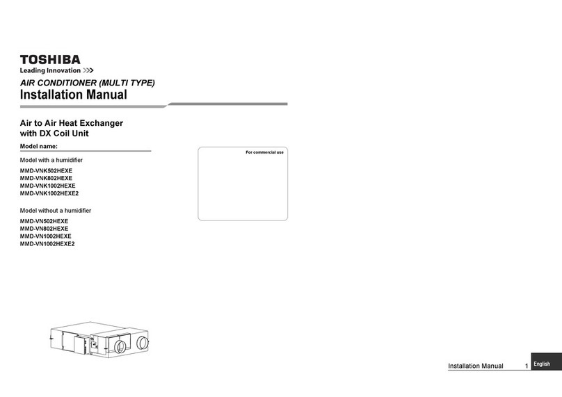 Toshiba MMD-VNK502HEXE User manual