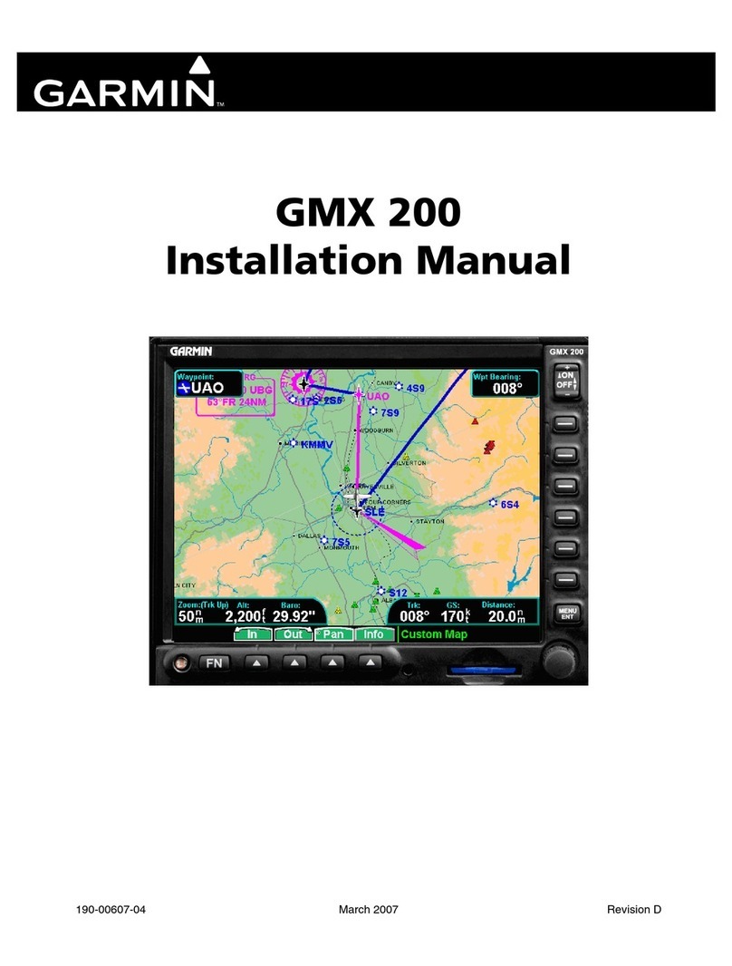 Garmin GMX 200 installation manual