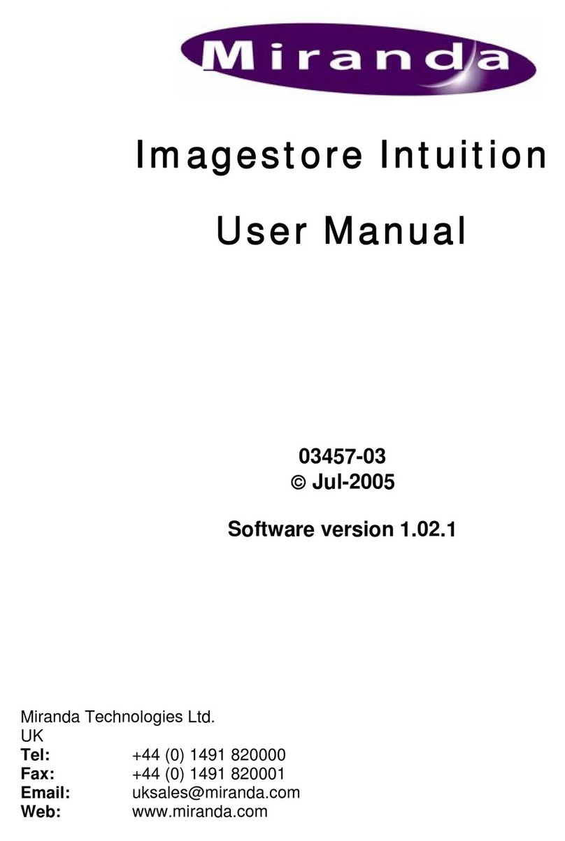 Miranda Imagestore Intuition+ user manual