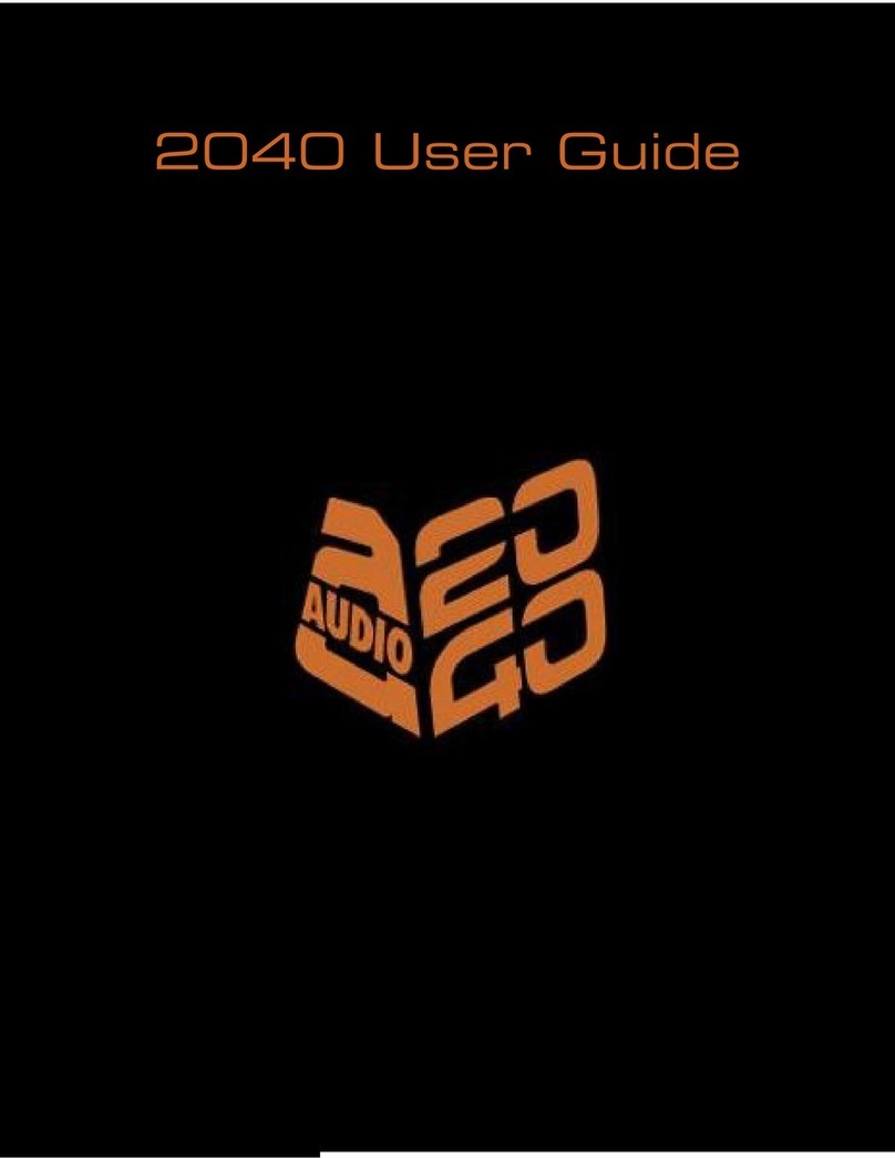 Audio Limited TX2040 User manual