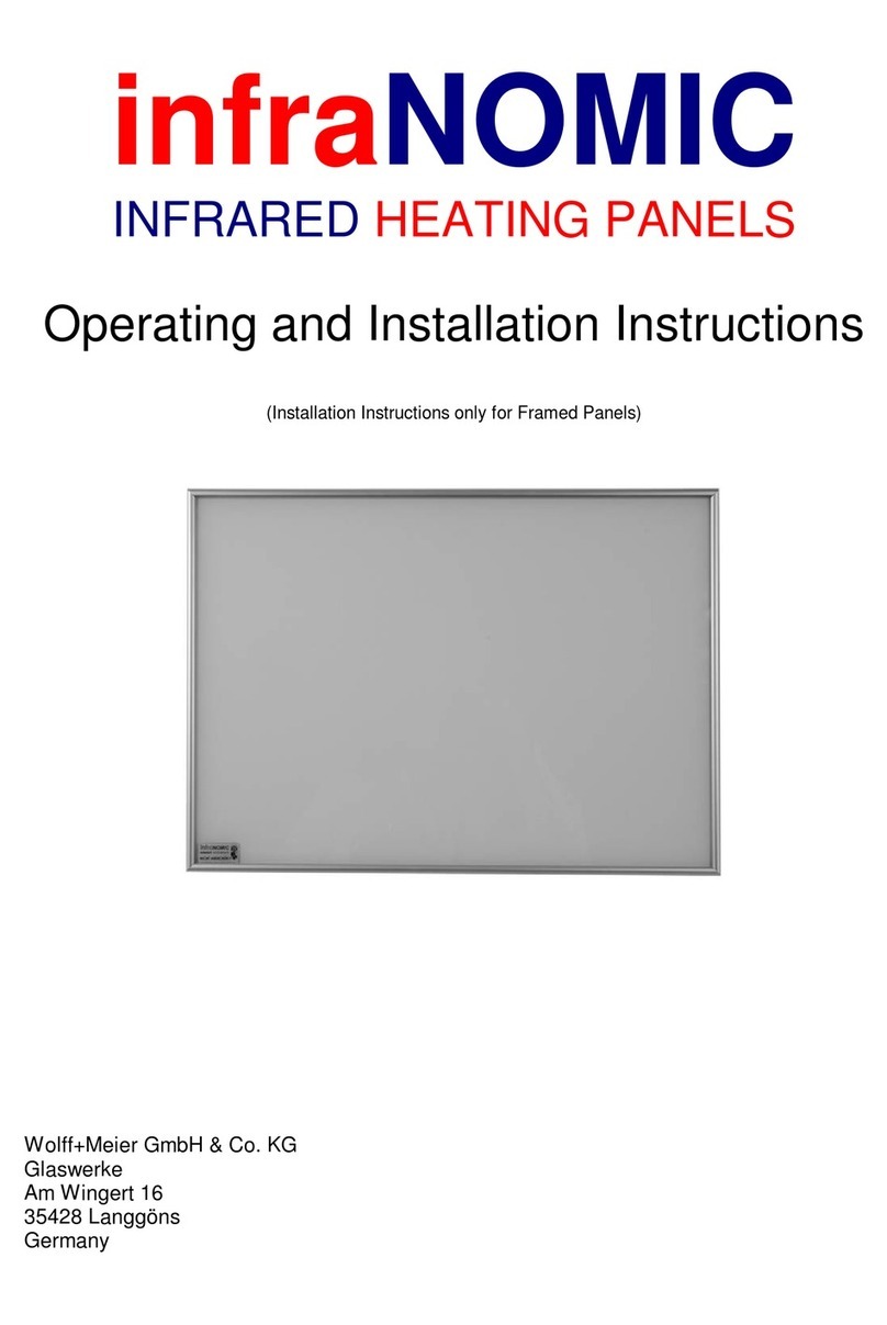 WOLFF infraNOMIC Operating and installation instructions