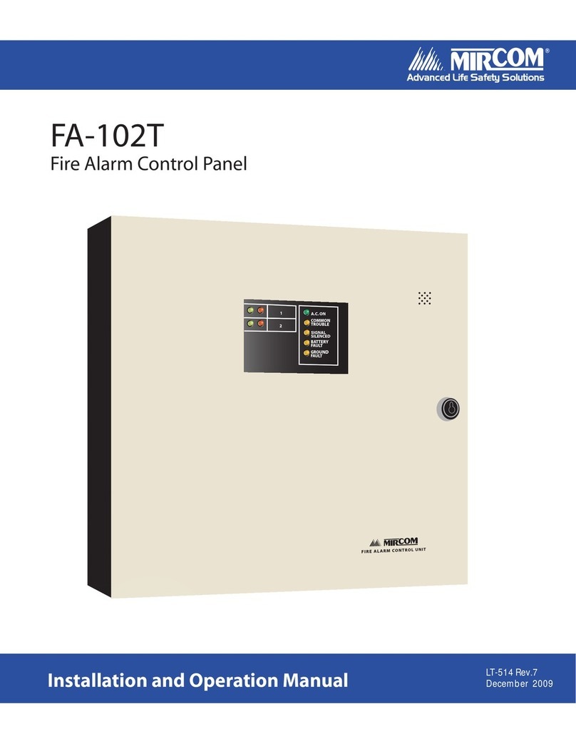 Mircom FA-102T User manual