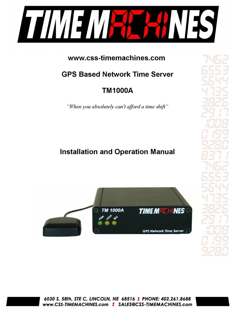 Time Machines TM1000A Installation and operation manual