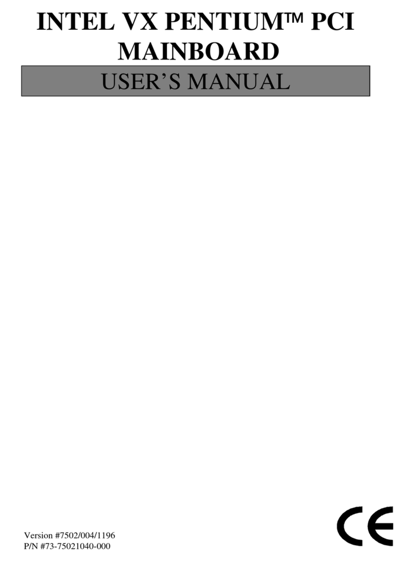 Intel VX PENTIUM PCI User manual