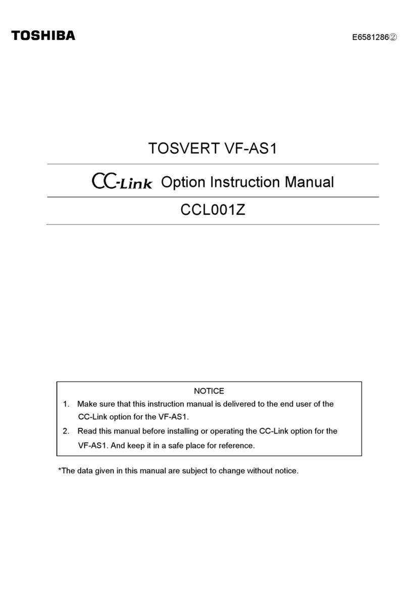 Toshiba TOSVERT VF-AS1 Series User manual