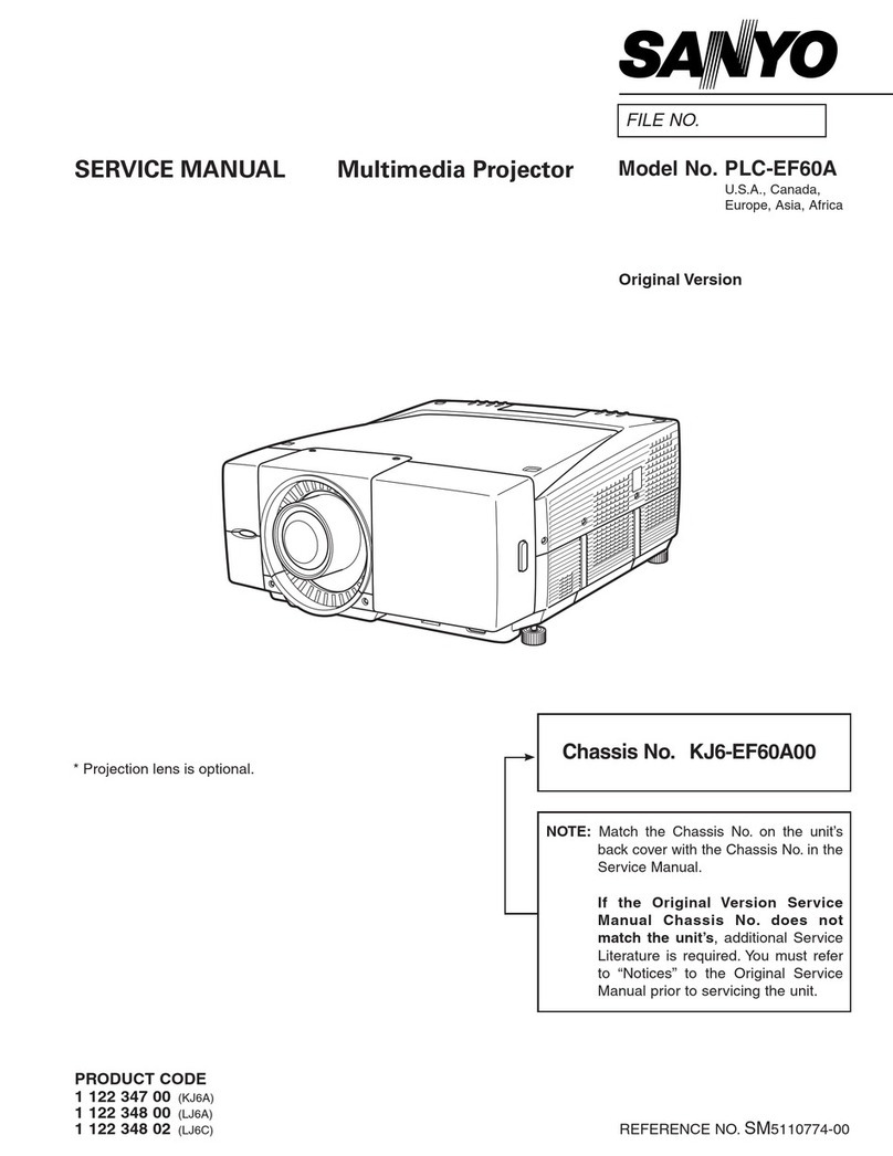 Sanyo PLC-EF60A User manual
