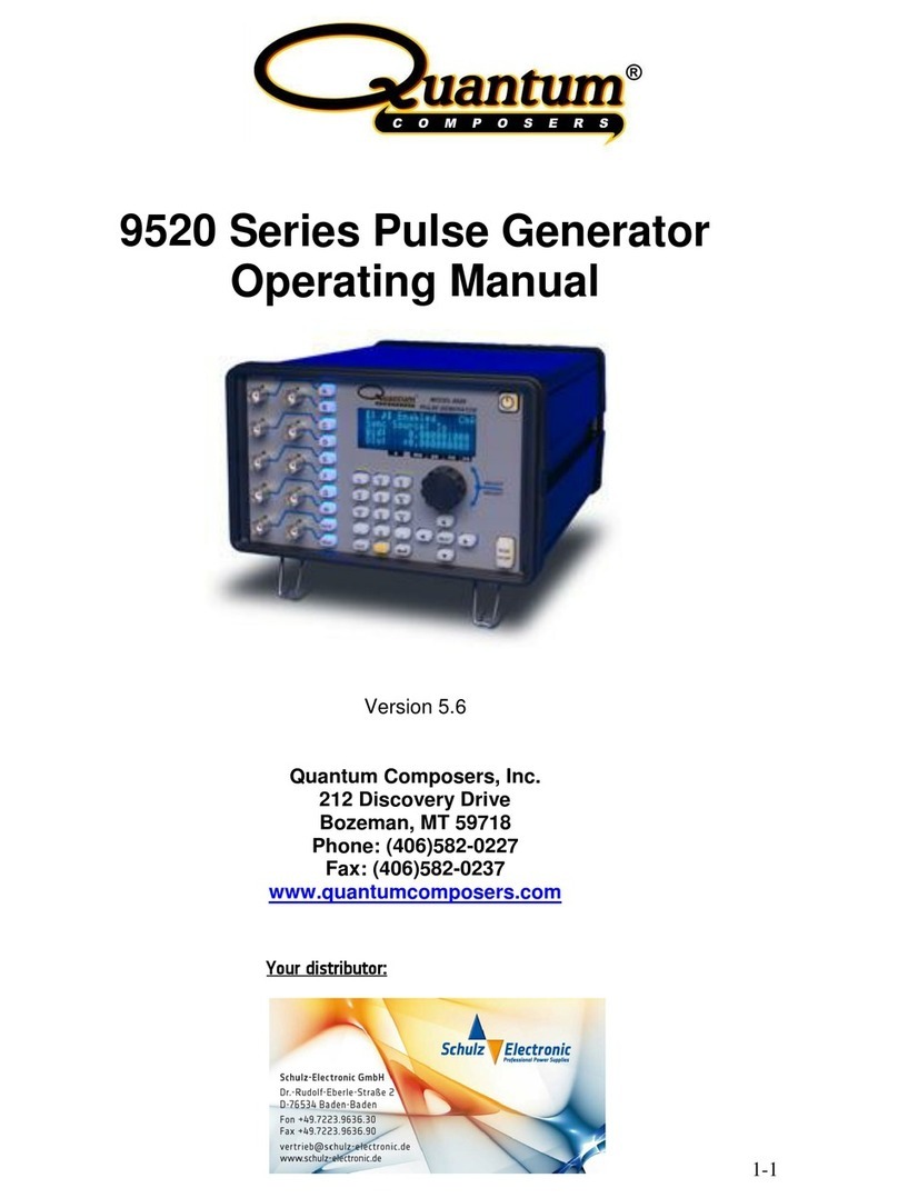 Quantum Composers 9520 Series operating manual