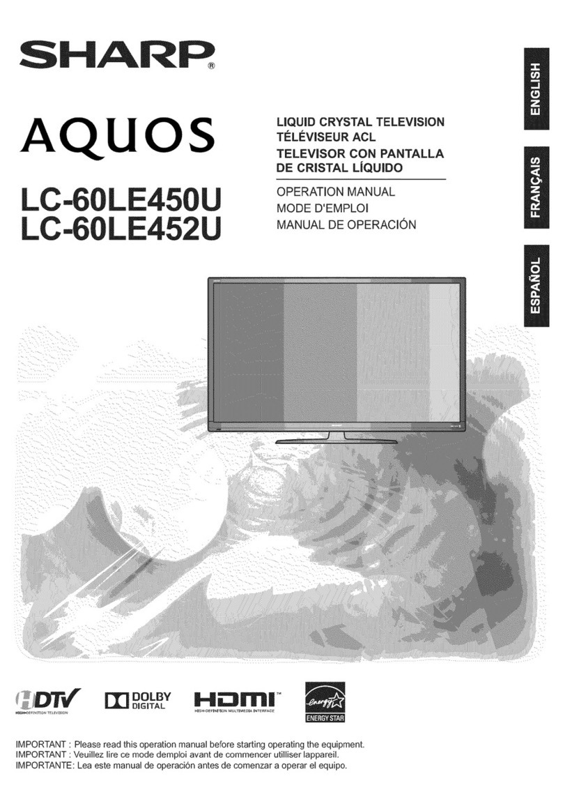 Sharp Aquos LC-60LE450U User manual