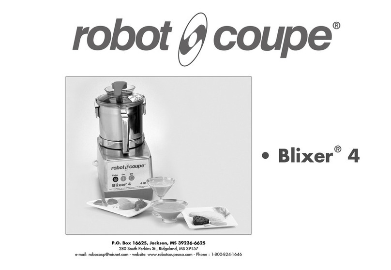 Robot Coupe Blixer 4 operating instructions