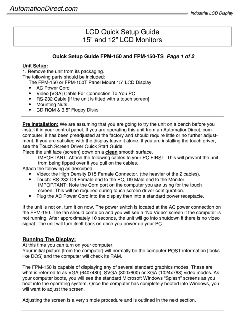 AutomationDirect FPM-150 User manual