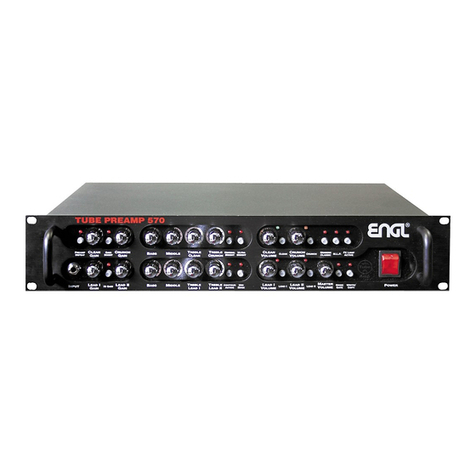 Engl TUBE PREAMP 570 Operator's manual