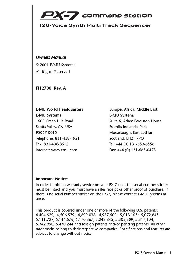 EMU PX-7 owner's manual