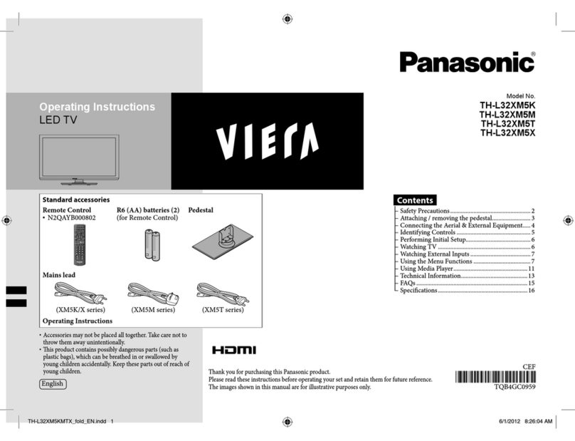Panasonic Viera TH-L32XM5K User manual