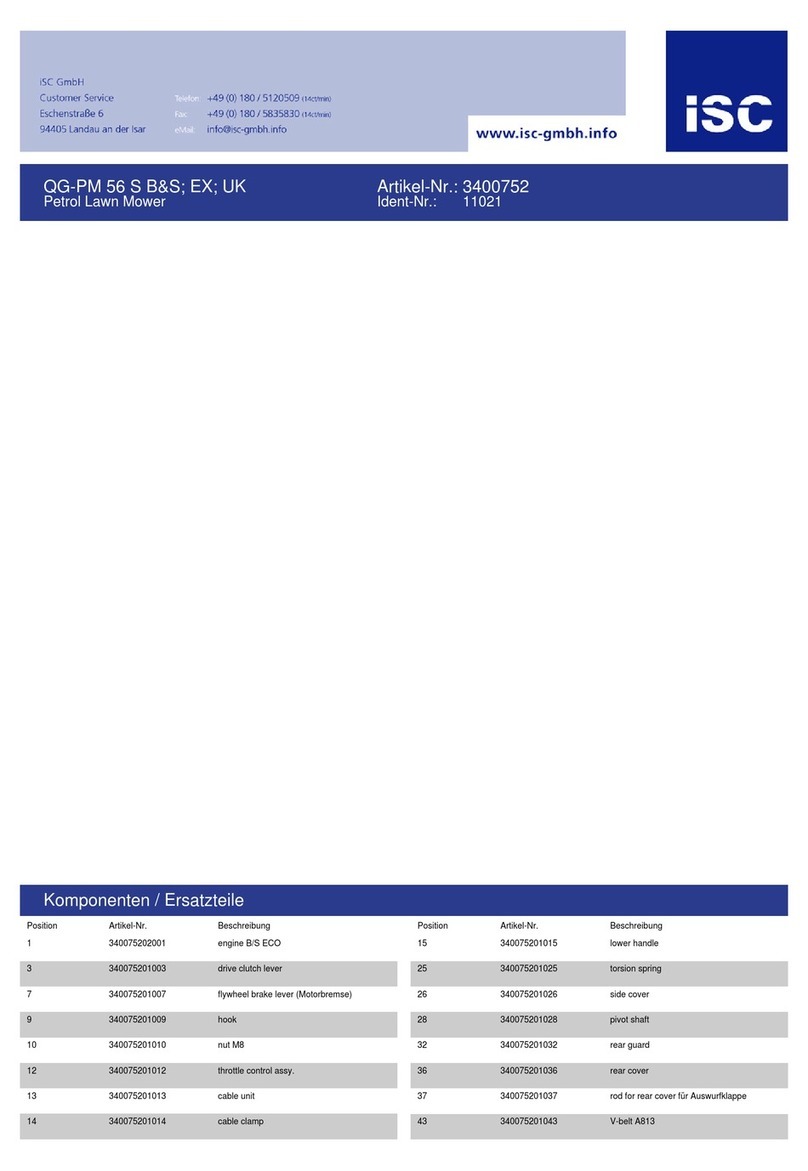 Qualcast 56cm Self Propelled Lawnmower User manual