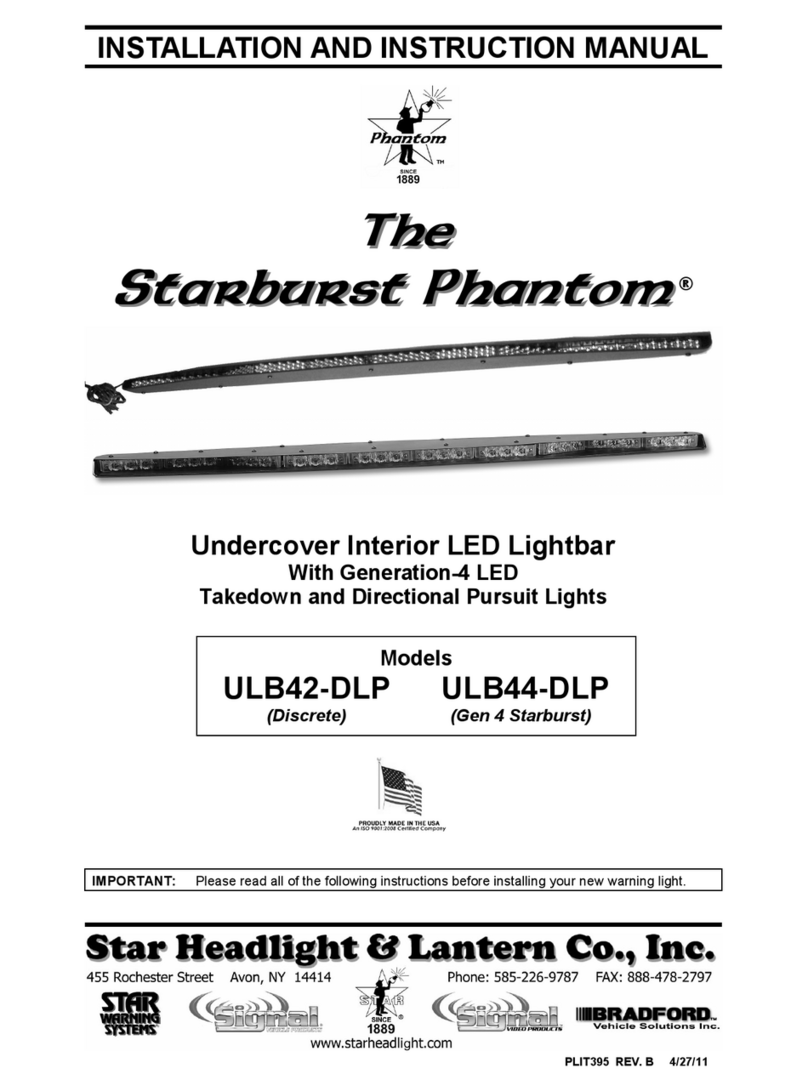 Starburst Phantom The Starburst  ULB42-DLP Installation and instruction manual