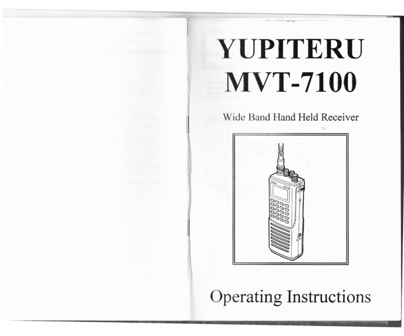 Yupiteru MVT-7100 operating instructions
