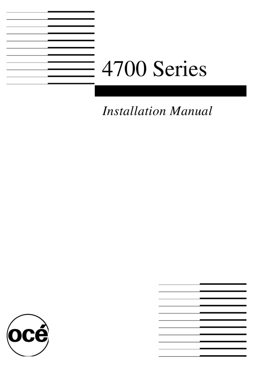 Oce 4700 Series installation manual