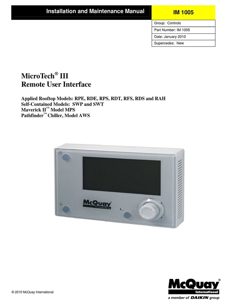McQuay MicroTech III Manual