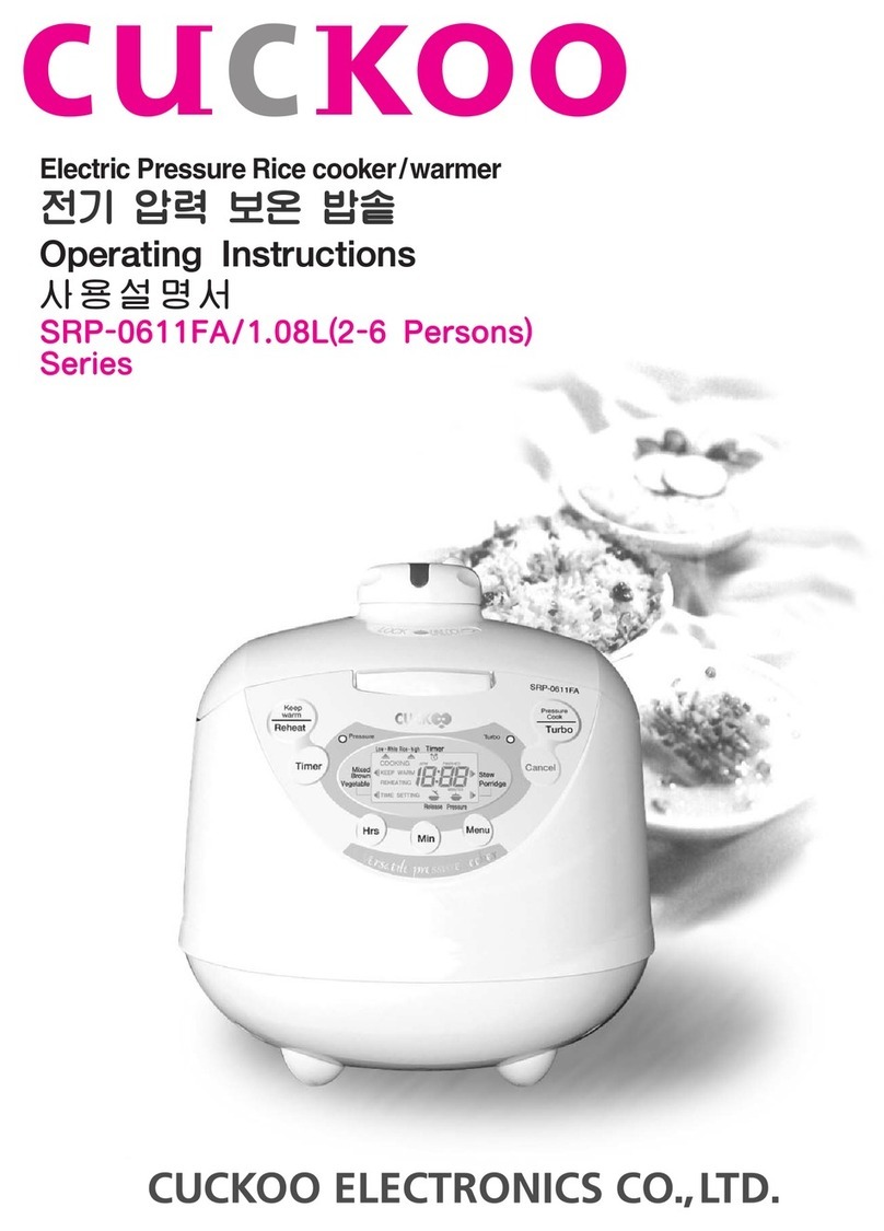 Cuckoo SRP-0611FA User manual