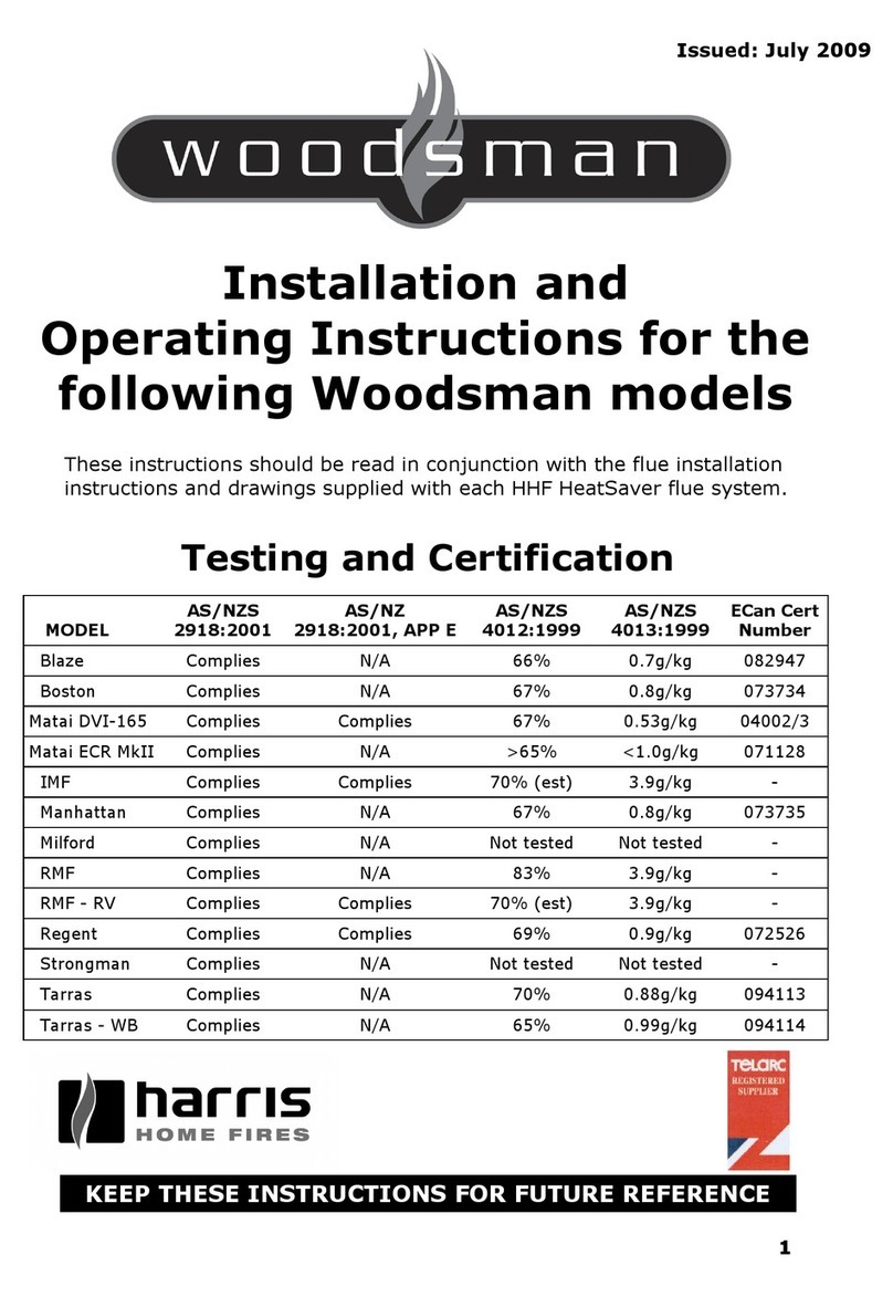 Woodsman IMF Installation and operating instructions