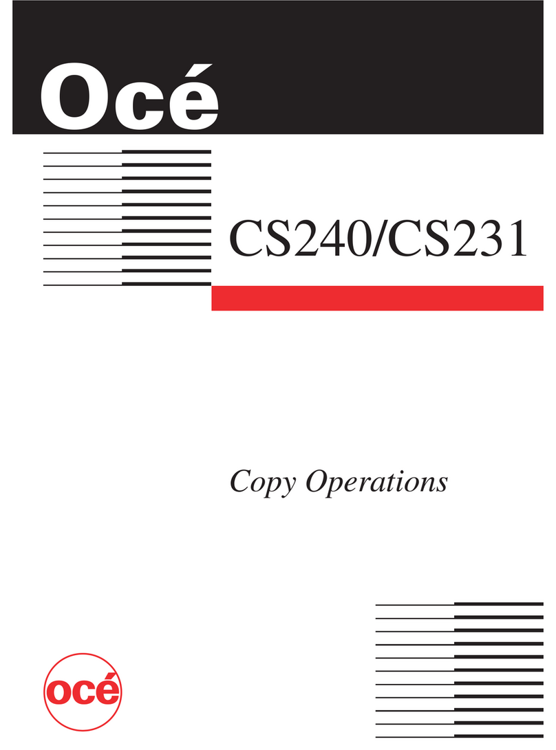 Oce CS240 User manual